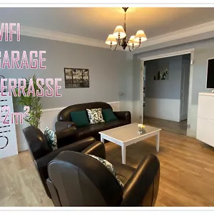 Appartement Spacieux En Centre Ville, 2 Chb, Terrasse Et Garage, Montauban